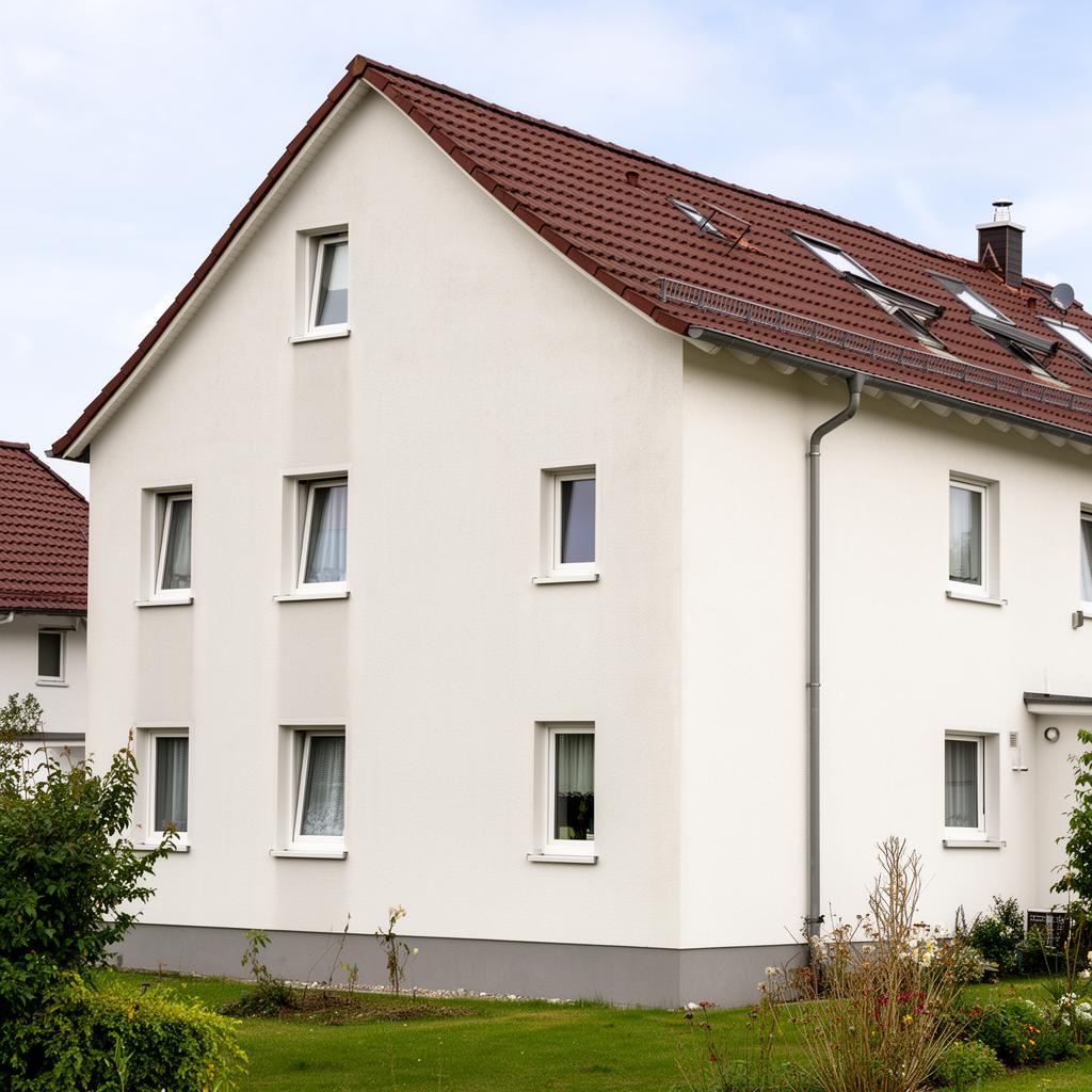 Professionelle Fassadenreinigung in Aktion