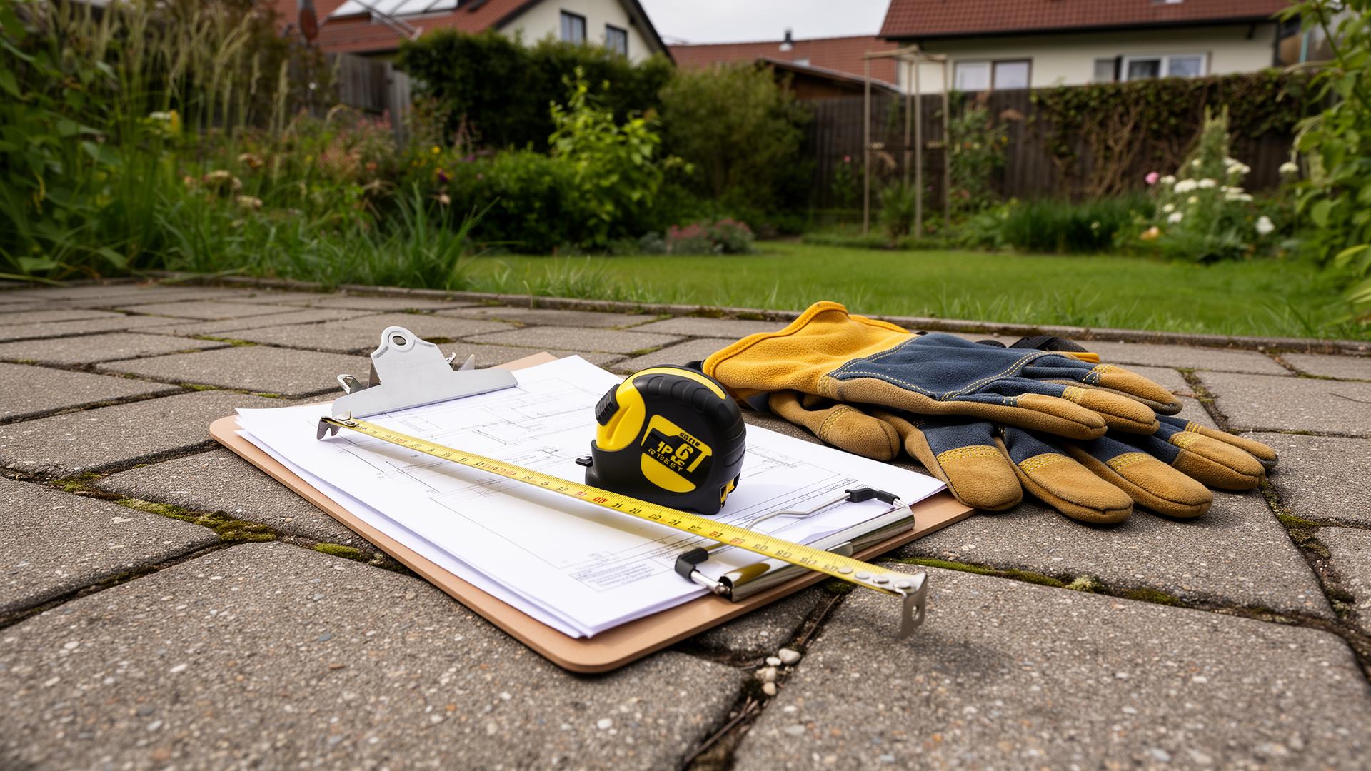 Professionelles Team bereitet Außenreinigung vor