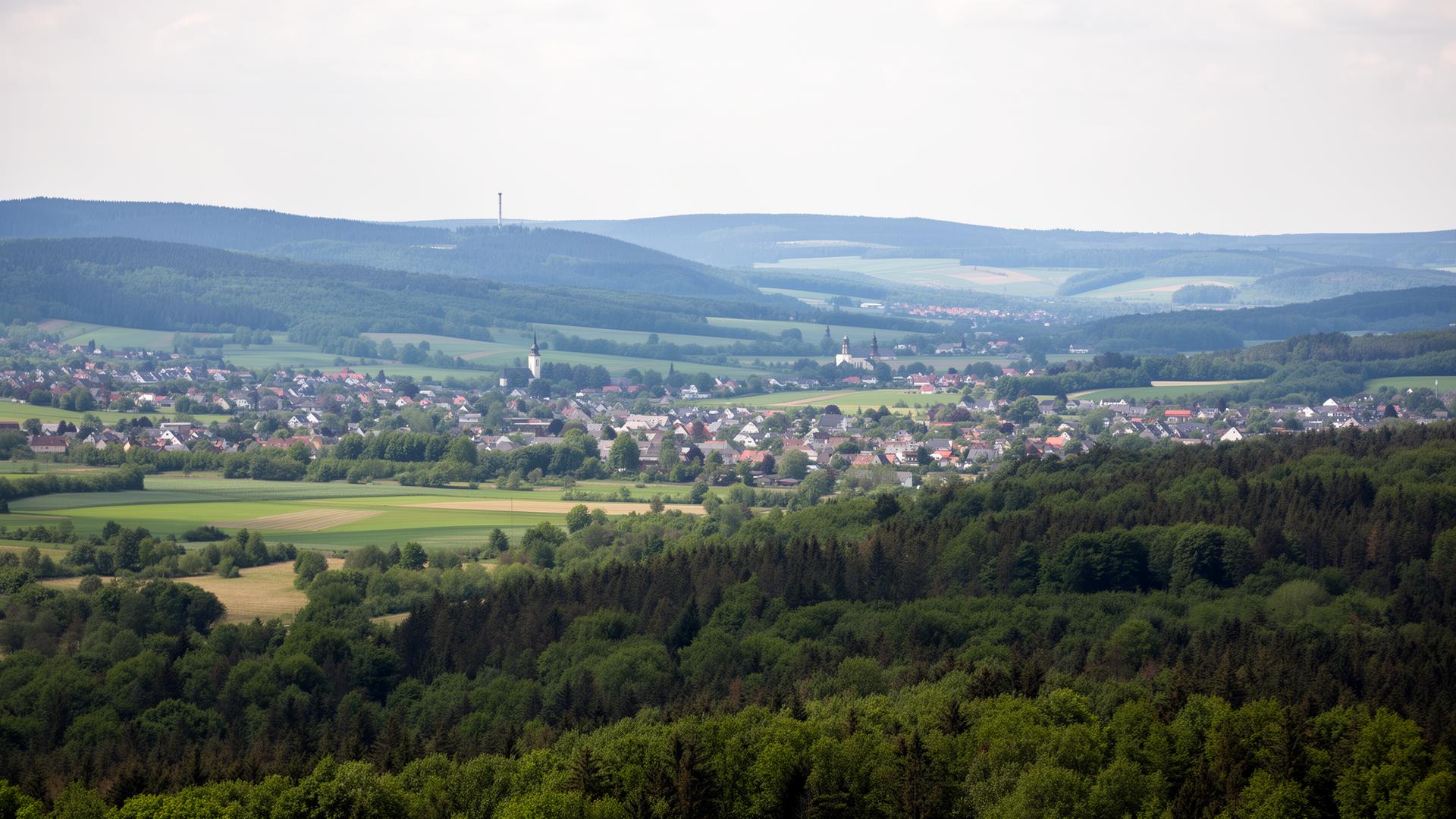 Professionelle Außenreinigung in deutscher Wohnsiedlung