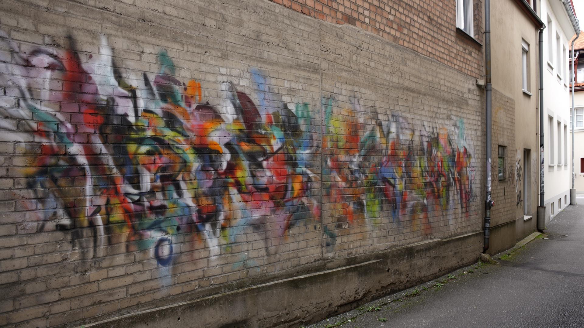 Professionelle Graffiti-Entfernung von Hauswand