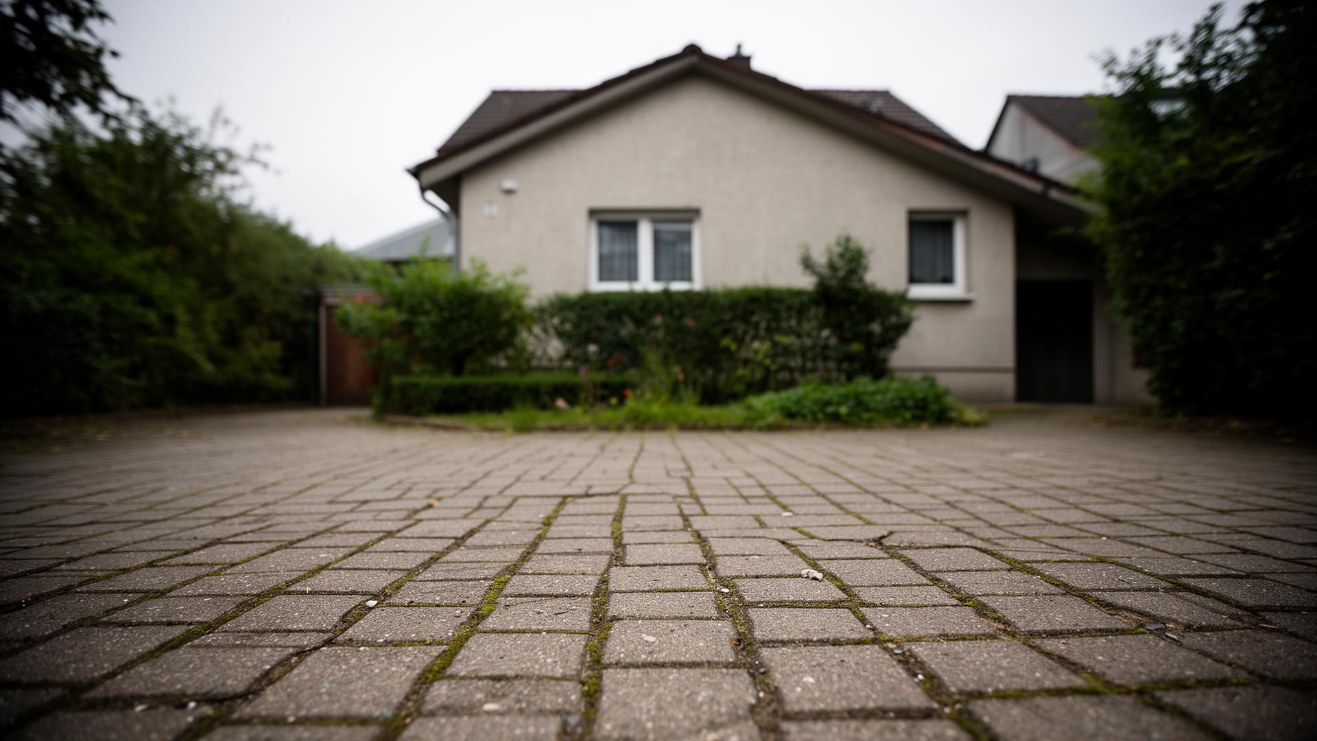 Professionelle Pflasterreinigung mit Hochdruckreiniger