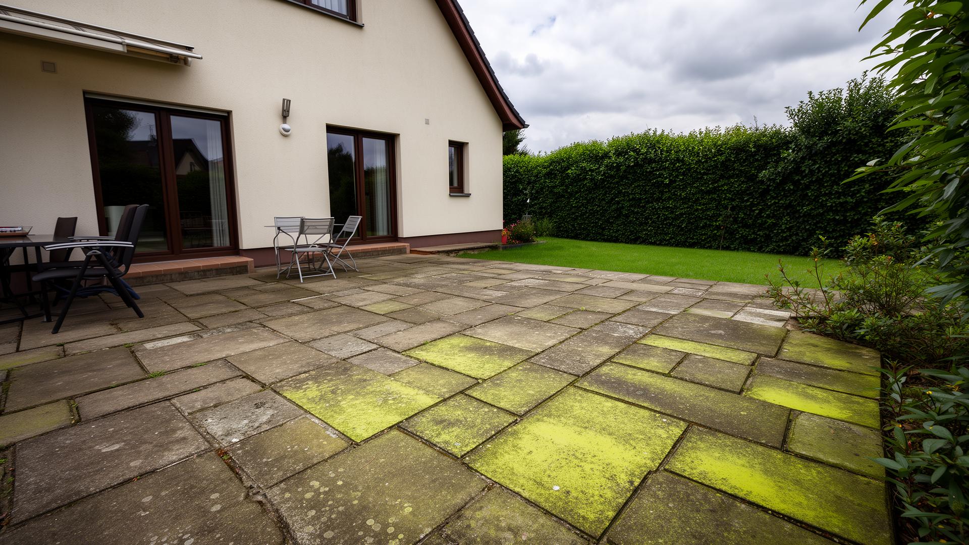 Professionelle Terrassenreinigung mit Hochdruckreiniger