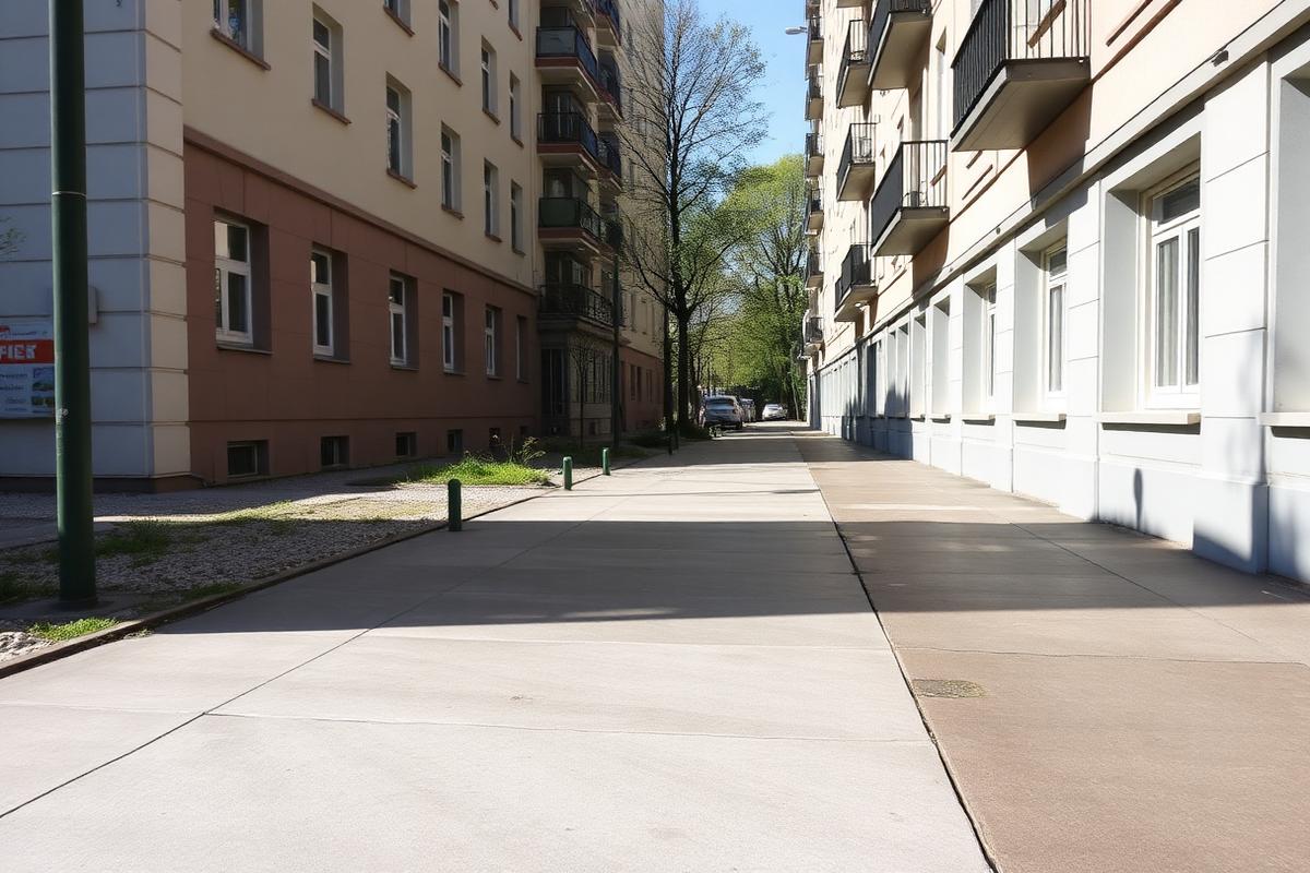 Professionelle Gehwegreinigung