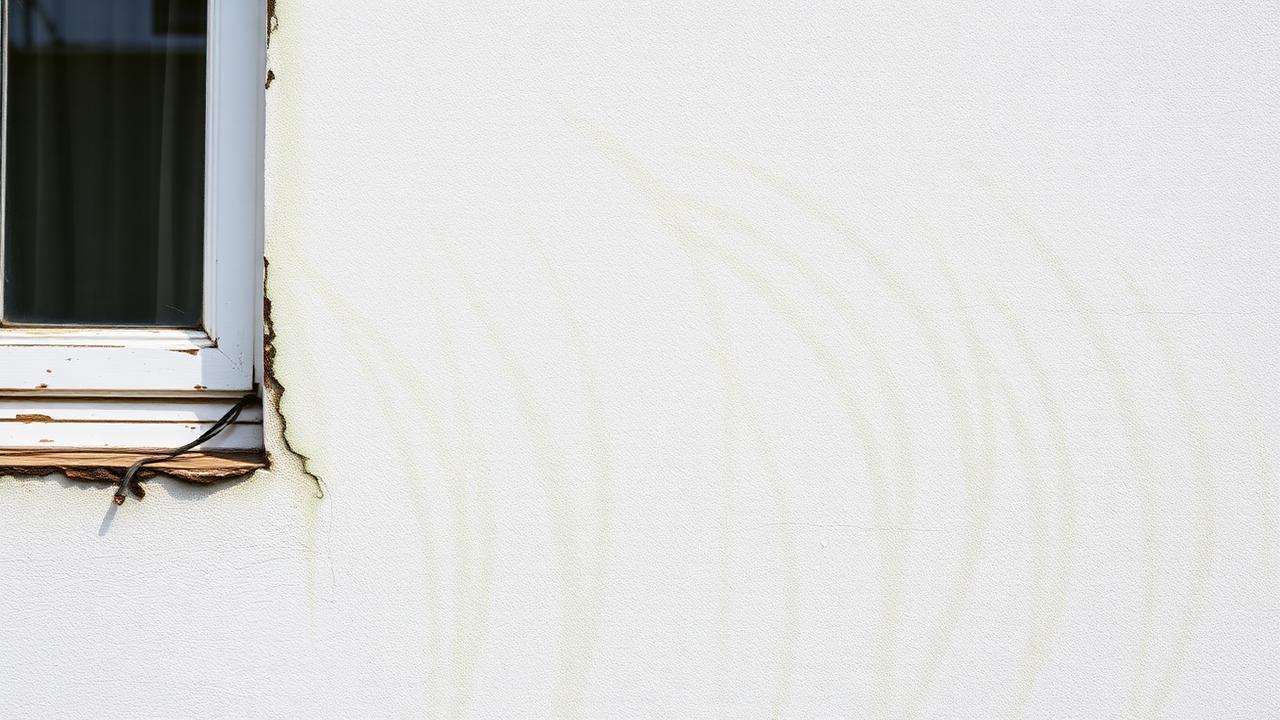 Algen an der Hauswand entfernen