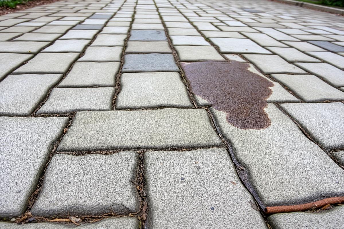 Pflaster reinigen bei starken Verschmutzungen