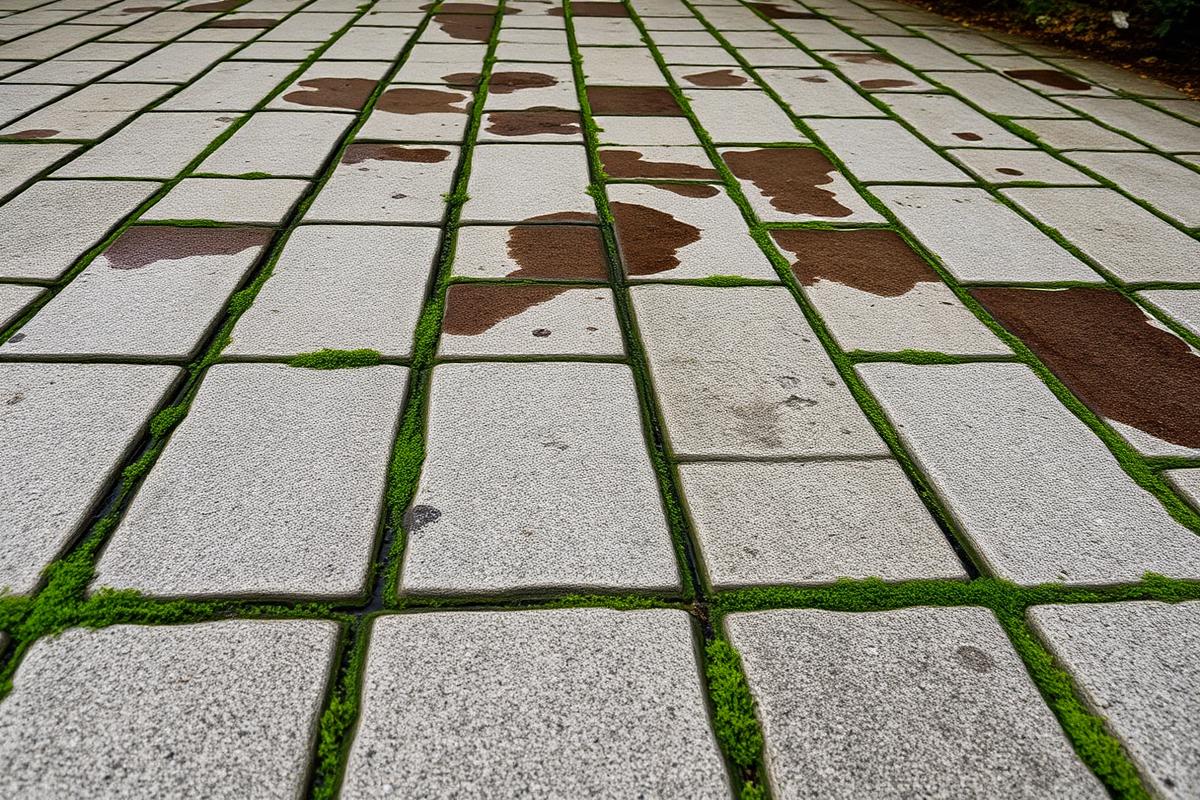 Pflaster reinigen bei starken Verschmutzungen