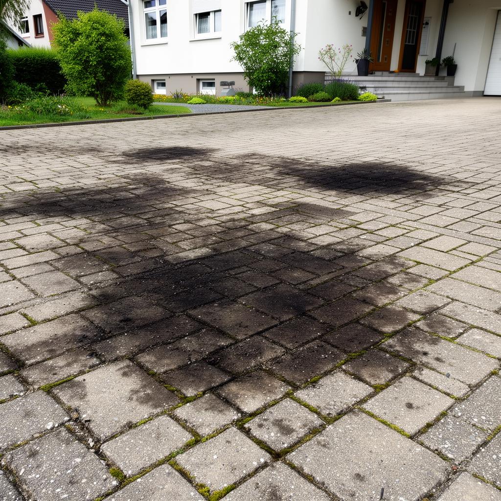 Pflaster reinigen bei starken Verschmutzungen