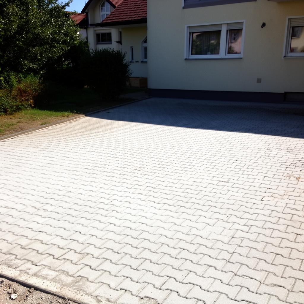 Saubere Hofeinfahrt in Chemnitz-Siegmar