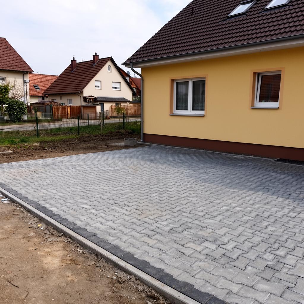 Saubere Einfahrt in Limbach-Oberfrohna-Pleißa