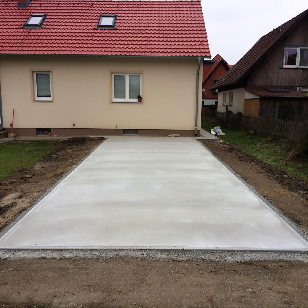 Saubere Einfahrt in Mittweida-Lauenhain