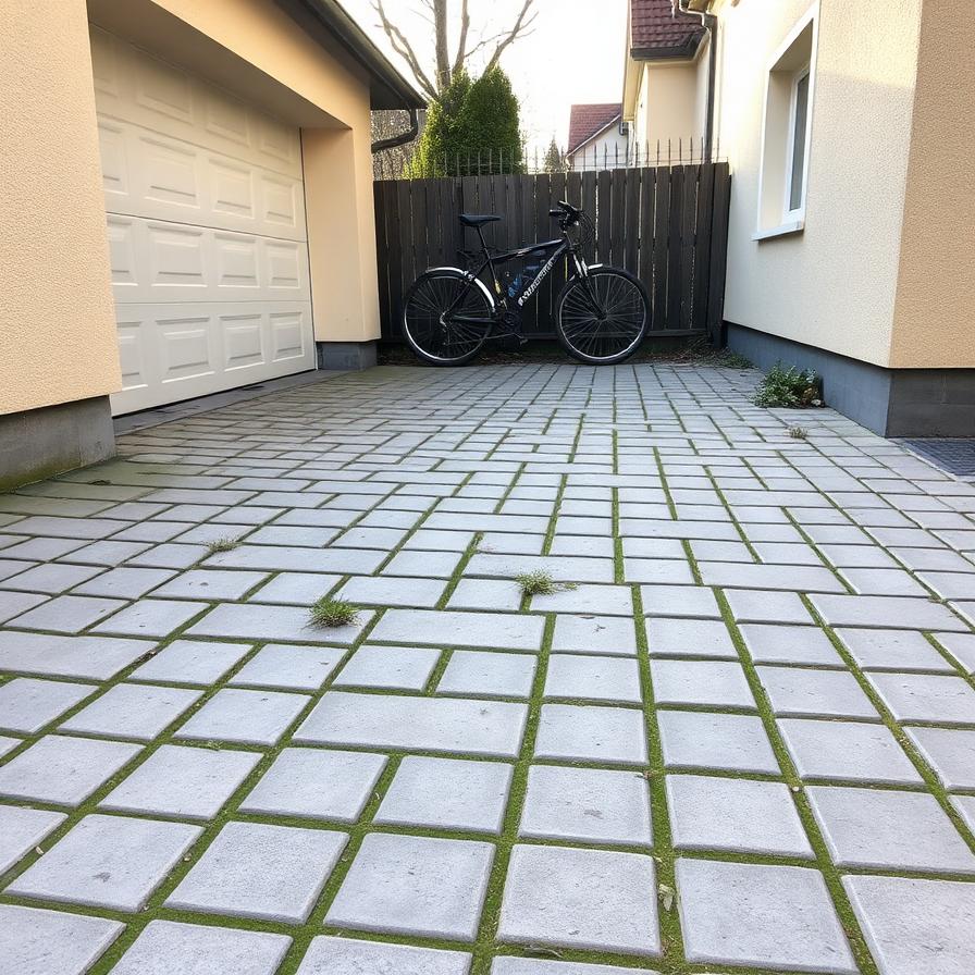 Saubere Einfahrt in Zwickau-Marienthal