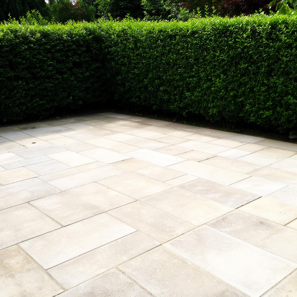 Saubere, gereinigte Terrasse